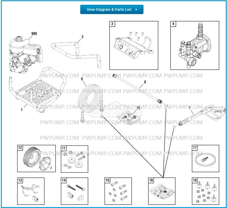 CRAFTSMAN 3,400 psi 020652-01 Pressure Washer Parts